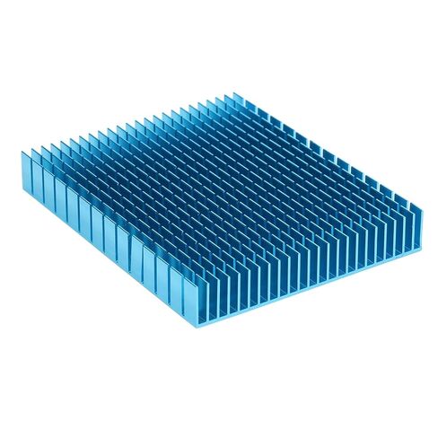 مبدد حرارة تبريد من الألومنيوم، لمضخم وحدة المعالجة المركزية PCB، نقل الحرارة بكفاءة، زيادة منطقة الاتصال بالهواء إلى أقصى حد (أزرق) in Kuwait