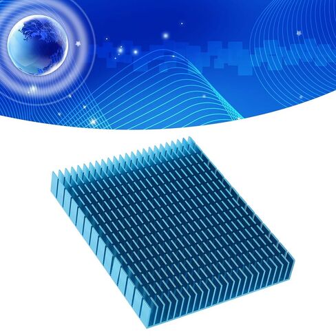 مبدد حرارة تبريد من الألومنيوم، لمضخم وحدة المعالجة المركزية PCB، نقل الحرارة بكفاءة، زيادة منطقة الاتصال بالهواء إلى أقصى حد (أزرق) in Kuwait