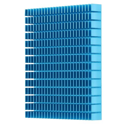 مبدد حرارة تبريد من الألومنيوم، لمضخم وحدة المعالجة المركزية PCB، نقل الحرارة بكفاءة، زيادة منطقة الاتصال بالهواء إلى أقصى حد (أزرق) in Kuwait