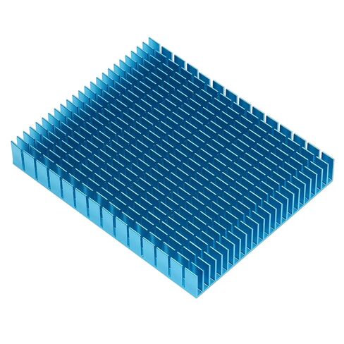 مبدد حرارة تبريد من الألومنيوم، لمضخم وحدة المعالجة المركزية PCB، نقل الحرارة بكفاءة، زيادة منطقة الاتصال بالهواء إلى أقصى حد (أزرق) in Kuwait