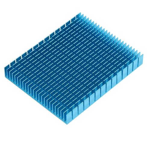مبدد حرارة تبريد من الألومنيوم، لمضخم وحدة المعالجة المركزية PCB، نقل الحرارة بكفاءة، زيادة منطقة الاتصال بالهواء إلى أقصى حد (أزرق) in Kuwait