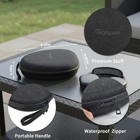 Case for AirPods Max, Felt Travel Storage Organizer with Removable Inner Box,Portable Protective Cover for Apple AirPods Max Accessories, Compatible with Smart Case,Black in Saudi Arabia
