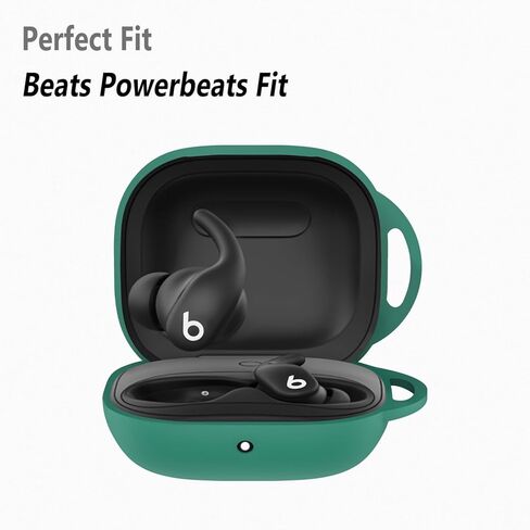 حافظة Geiomoo من السيليكون الناعم لهاتف Beats Powerbeats Fit 2025، وليس لـ Pro 2، غطاء بتصميم لعبة كرتونية مضحكة مع حلقة تسلق (أخضر) in Kuwait