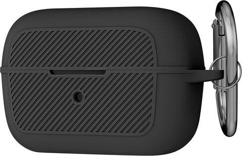 حافظة سيليكون Geiomoo لجهاز Anker Soundcore C50i، غطاء حماية ناعم ومرن مقاوم للخدش مع حلقة تسلق (أسود) in Kuwait