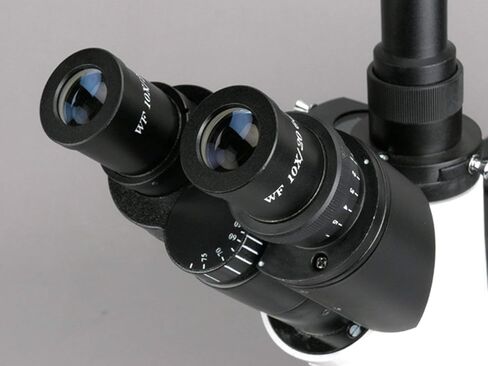 AmScope ME1400TB-8M Digital Inverted Trinocular Metallurgical Microscope, 40X-800X Magnification, WF10x and WF20x Eyepieces, WF10x Eyepiece with Reticle, Kohler Condenser, 30W Halogen Illumination with Rheostat, Double-Layer Mechanical Stage, 85-230V, Inc in Saudi Arabia
