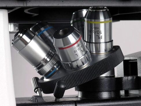 AmScope ME1400TB مجهر معدني ثلاثي العينيات مقلوب، تكبير 40X-800X، عدسات WF10x وWF20x، عدسة WF10x مع شبكاني، مكثف كوهلر، إضاءة هالوجين 30 وات مع مقاومة متغيرة، مرحلة ميكانيكية مزدوجة الطبقة، 85-230 فولت in Saudi Arabia