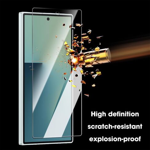 3 PCS Scratch Resistant Tempered Glass Screen Protector for Samsung Galaxy Z Fold 7 HD Clarity Protective Film for Z Fold 7 in Saudi Arabia