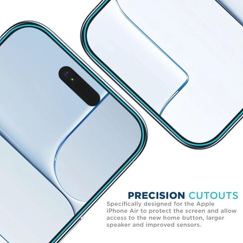 Tech Armor for iPhone 17 Air Screen Protector Glass 6.5 inch - Ballistic Tempered, Case Friendly, Sensor Protection, HD, 9H Hardness, 3 Pack in Saudi Arabia