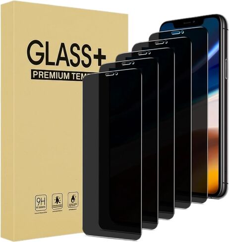 مجموعة من 5 واقيات شاشة للخصوصية مصممة لهاتف iPhone 15 Pro Max/iPhone 16 Plus مقاس 6.7 بوصة، طبقة زجاجية مقسى خاصة مضادة للتجسس، صلابة 9H، سهلة التركيب، خالية من الفقاعات، صديقة للحافظة in Saudi Arabia
