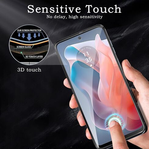 3 Pack Screen Protector for Motorola Moto G play 2024+2 Pack Camera Lens Protector, Tempered Glass Film, Ultra HD 9H Hardness Case Friendly Anti Scratch Bubble Free Ultra Resistant in Saudi Arabia