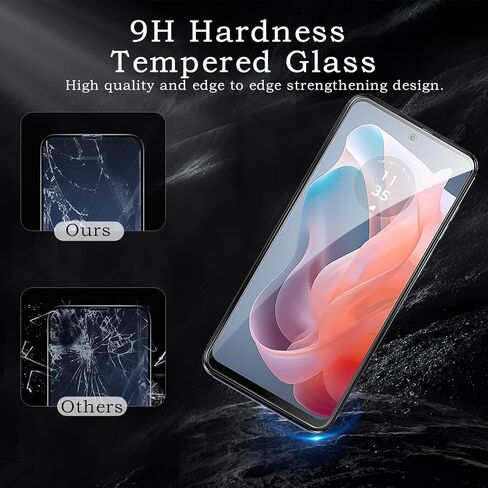 3 Pack Screen Protector for Motorola Moto G play 2024+2 Pack Camera Lens Protector, Tempered Glass Film, Ultra HD 9H Hardness Case Friendly Anti Scratch Bubble Free Ultra Resistant in Saudi Arabia