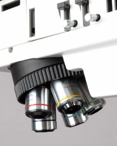 AmScope ME600TZC-5MA Digital Episcopic Trinocular Metallurgical Microscope, 50X-2500X Magnification, PL10x and PL25x Extreme Widefield Eyepieces, Infinity Plan Long Working Distance Objectives, Kohler Condenser, Brightfield/Darkfield/Polarizing Halogen Il in Saudi Arabia