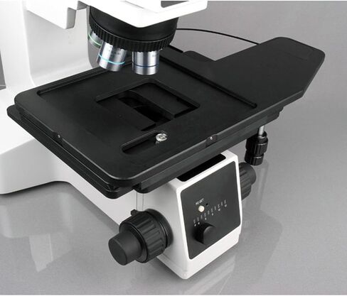 AmScope ME600TZB Episcopic Trinocular Metallurgical Microscope, 50X-2000X Magnification, PL10x and PL20x Extreme Widefield Eyepieces, Infinity Plan Long Working Distance Objectives, Kohler Condenser, Brightfield/Darkfield/Polarizing Halogen Illumination w in Saudi Arabia