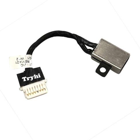 DC في مقبس الطاقة لـ Dell Inspiron 15 7586 P76F P76F001 17-7786 17-7791 0XYMJP XYMJP CN-0JDX1R-GT074 SG1-0595-ADO 2 في 1 موصل الكمبيوتر المحمول التوصيل في كابل شحن منفذ المقبس تسخير الأسلاك الجديدة in Saudi Arabia
