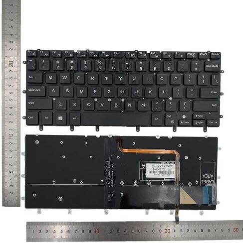 استبدال الكمبيوتر المحمول تخطيط الولايات المتحدة مع لوحة المفاتيح الخلفية لـ DELL XPS 13 9343 9350 9360 Inspiron 15 7547 7548 Inspiron 13 7000 7347 7348 7352 7353 7359 US Backlit 0DKDXH NSK-LS0BW DKDXH in Kuwait