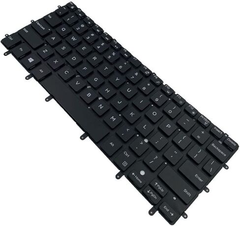 استبدال الكمبيوتر المحمول تخطيط الولايات المتحدة مع لوحة المفاتيح الخلفية لـ DELL XPS 13 9343 9350 9360 Inspiron 15 7547 7548 Inspiron 13 7000 7347 7348 7352 7353 7359 US Backlit 0DKDXH NSK-LS0BW DKDXH in Kuwait