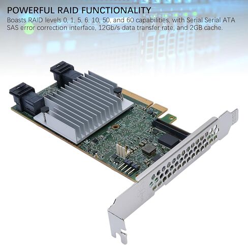 Jectse Controller Card, Data Transfer Rate 2GB PCI Express 3.0, with 4 Internal Serial ATA SAS Ports, for Desktops Servers Workstations in Saudi Arabia