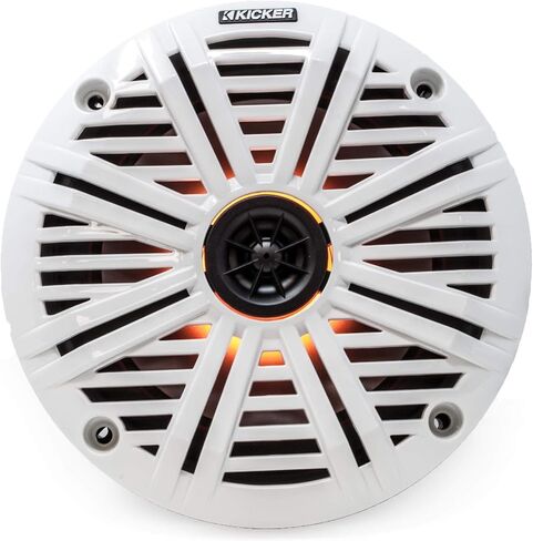 Kicker 6.5" LED Marine Speakers (4 Pair) White Salt Water Grills OEM Replacement Speakers in Kuwait