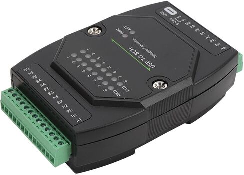 محول USB إلى RS485، محول منفذ تسلسلي معزول 8 قنوات مع مصدر طاقة USB C، تصميم من نوع السكك الحديدية، لنظام التشغيل X، 11 10 8.1 8 7 in Kuwait