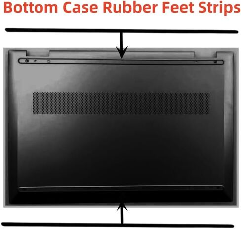 Bottom Case Rubber Feet Strips Replacement for HP Pavilion X360 14-DW 14M-DW I137 Laptop Bottom Cover Non-Skid Strip Rubber Foot Pad Mat Black in Kuwait