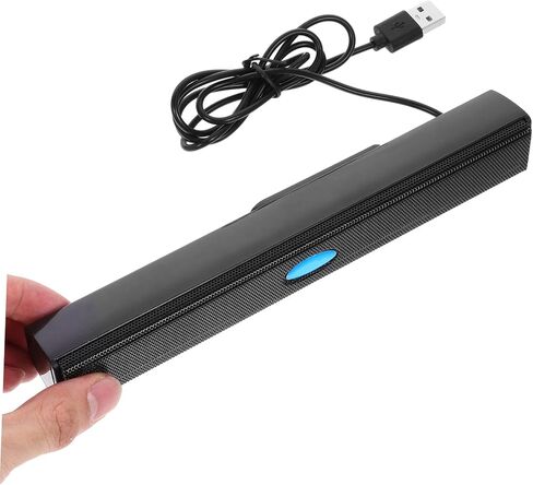 مكبر صوت NUOBESTY USB مكبر صوت أسود صغير الحجم للكمبيوتر المحمول مع صوت محيطي متوافق مع الأجهزة المحمولة اللوحية in Saudi Arabia