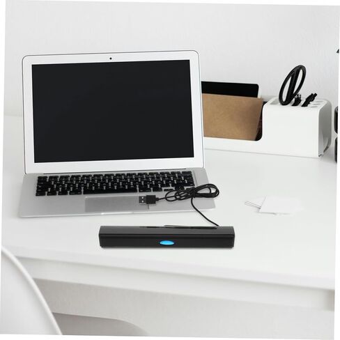 مكبر صوت NUOBESTY USB مكبر صوت أسود صغير الحجم للكمبيوتر المحمول مع صوت محيطي متوافق مع الأجهزة المحمولة اللوحية in Saudi Arabia