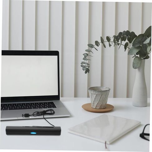 مكبر صوت NUOBESTY USB مكبر صوت أسود صغير الحجم للكمبيوتر المحمول مع صوت محيطي متوافق مع الأجهزة المحمولة اللوحية in Saudi Arabia
