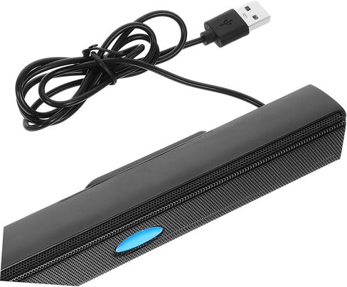 مكبر صوت NUOBESTY USB مكبر صوت أسود صغير الحجم للكمبيوتر المحمول مع صوت محيطي متوافق مع الأجهزة المحمولة اللوحية in Saudi Arabia