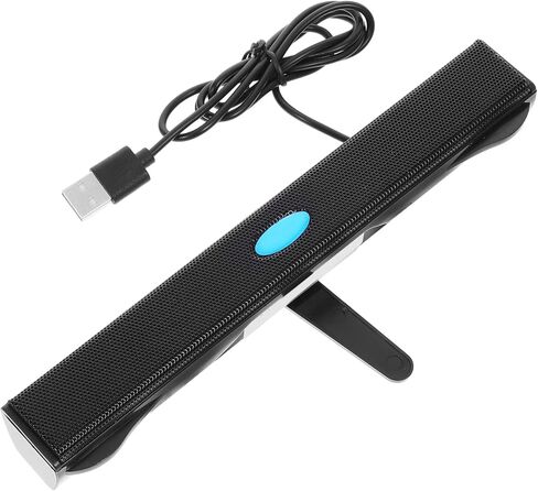 مكبر صوت USB مكبر صوت محيطي صغير لأجهزة الكمبيوتر المحمول وسطح المكتب باللون الأسود مع وحدة ستيريو متوافقة مع الأجهزة اللوحية والهواتف المحمولة والألعاب in Saudi Arabia