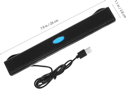 مكبر صوت USB مكبر صوت محيطي صغير لأجهزة الكمبيوتر المحمول وسطح المكتب باللون الأسود مع وحدة ستيريو متوافقة مع الأجهزة اللوحية والهواتف المحمولة والألعاب in Saudi Arabia