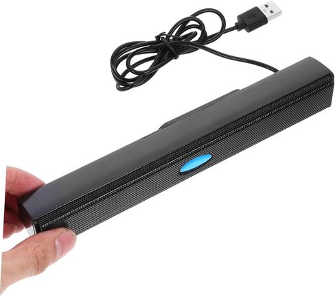 مكبر صوت USB مكبر صوت محيطي صغير لأجهزة الكمبيوتر المحمول وسطح المكتب باللون الأسود مع وحدة ستيريو متوافقة مع الأجهزة اللوحية والهواتف المحمولة والألعاب in Saudi Arabia