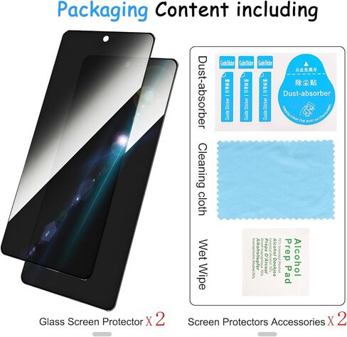 2 Pack Privacy Screen Protector for Moto G Power（2026）|Anti-Spy Tempered Glass Anti-Scratch, 9H Hardness & Easy Installation in Saudi Arabia