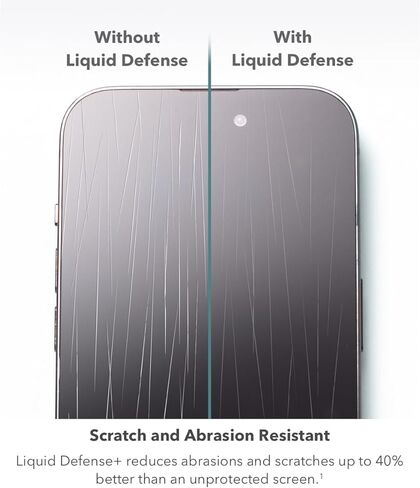 ZAGG InvisibleShield Liquid Defense+ واقي الشاشة مع ضمان إصلاح الشاشة بقيمة 250 دولارًا - حماية معززة بتقنية النانو لهواتف iPhone وSamsung الذكية، والأجهزة اللوحية، والساعات، وسهولة الاستخدام in Saudi Arabia