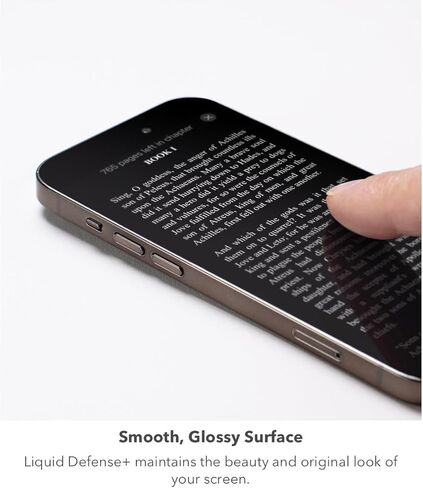 ZAGG InvisibleShield Liquid Defense+ واقي الشاشة مع ضمان إصلاح الشاشة بقيمة 250 دولارًا - حماية معززة بتقنية النانو لهواتف iPhone وSamsung الذكية، والأجهزة اللوحية، والساعات، وسهولة الاستخدام in Saudi Arabia