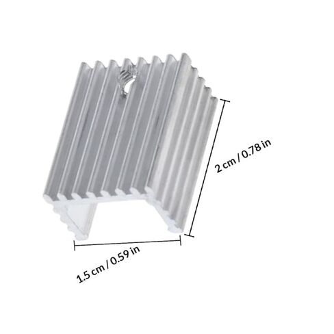 10pcs Aluminum Semiconductor Heat Sink Metal Voltage Regulator Cooling Fin Kit with Insulator Mount for Electronics Cooling in Computer Components in Saudi Arabia