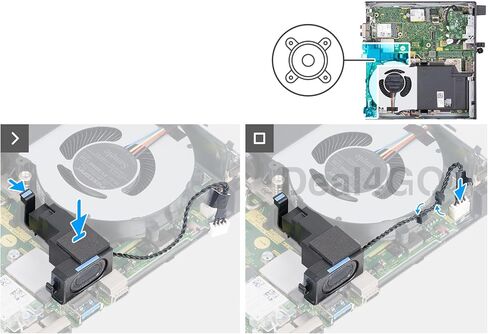 Deal4GO Internal Speaker Assembly 296G5 8Y5K6 Replacement for Dell Optiplex Micro 7020, Micro Plus 7020 Precision 3280 Desktop (MFF) in Saudi Arabia