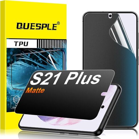 2 Pack for Samsung Galaxy S21 Plus Anti-Glare Matte Privacy Screen Protector 6.7 inch, Smooth and Responsive Touch Flexible EPU Film, [Support Fingerprint Unlock] [Self-Healing] [Not Glass] in Saudi Arabia