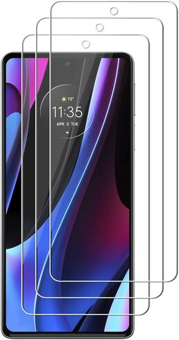 3 Pack Screen Protector For Motorola Edge+ (2022) / Edge Plus/Edge Plus 5G UW (2022) / Edge 30 Pro Tempered Glass, Anti Scratch, HD Clear in Saudi Arabia