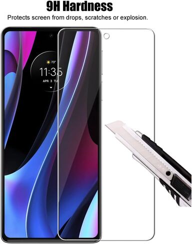 3 Pack Screen Protector For Motorola Edge+ (2022) / Edge Plus/Edge Plus 5G UW (2022) / Edge 30 Pro Tempered Glass, Anti Scratch, HD Clear in Saudi Arabia