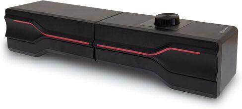 Desktop USB Powered 2-in-1 Soundbar Stereo Speaker, RGB LED Light in Saudi Arabia
