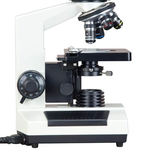OMAX 40X-2000X Digital Darkfield Binocular Compound Microscope with Built-in 3.0MP USB Camera and Dry Darkfield Condenser and 100 Pieces Glass Slides and Covers in Saudi Arabia