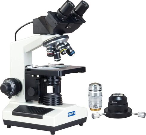 OMAX 40X-2000X مجهر مركب ثنائي العينين الرقمي Darkfield مع كاميرا USB مدمجة 3.0 ميجابكسل ومكثف Darkfield الزيتي الساطع للغاية in Saudi Arabia