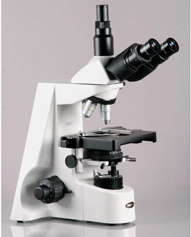 مجهر مركب ثلاثي العينيات AmScope T690A، تكبير 40X-1500X، عدسات WH10x وWH15x فائقة العرض، أهداف إنفينيتي، برايتفيلد، مكثف كوهلر، مرحلة ميكانيكية مزدوجة الطبقة in Saudi Arabia