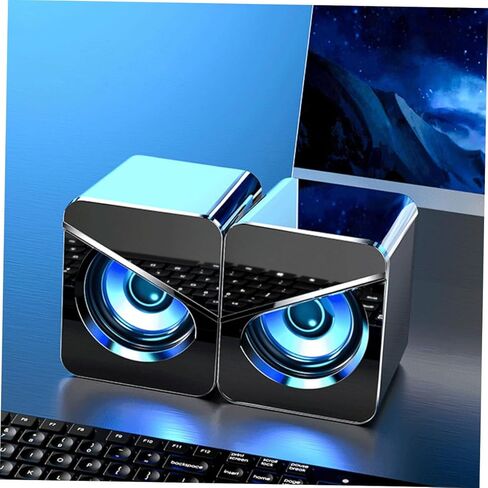 Compact Wired Desktop Computer Speakers USB Powered Surround Sound Box for Home Office Gaming with Interference Audio Portable Loudspeaker for Laptop in Saudi Arabia