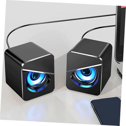 Compact Wired Desktop Computer Speakers USB Powered Surround Sound Box for Home Office Gaming with Interference Audio Portable Loudspeaker for Laptop in Saudi Arabia