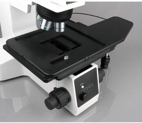 AmScope ME600T-8M Digital Episcopic Trinocular Metallurgical Microscope, 50X-500X Magnification, PL10x Extreme Widefield Eyepieces, Infinity Plan Long Working Distance Objectives, Kohler Condenser, Brightfield/Darkfield/Polarizing Halogen Illumination wit in Saudi Arabia