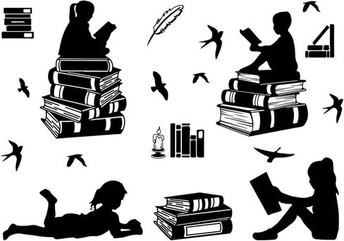 ملصقات حائط فائقة القراءة للأطفال، ملصقات جدارية لزاوية القراءة، ملصقات جدارية من ريش ابتلاع الشمعة، ملصقات فنية لغرف الأطفال والفصول الدراسية وغرفة الأطفال والعودة إلى المدرسة، ملصق من الفينيل للنقل in Saudi Arabia
