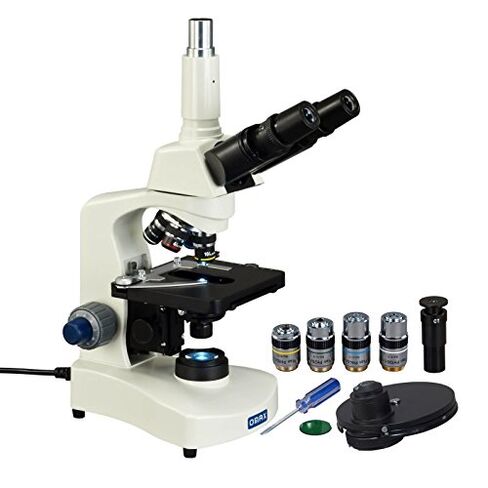 OMAX 40X-2000X Trinocular Phase Contrast Compound Microscope with Plan Turret Phase Contrast Kit and Reversed Nosepiece in Saudi Arabia