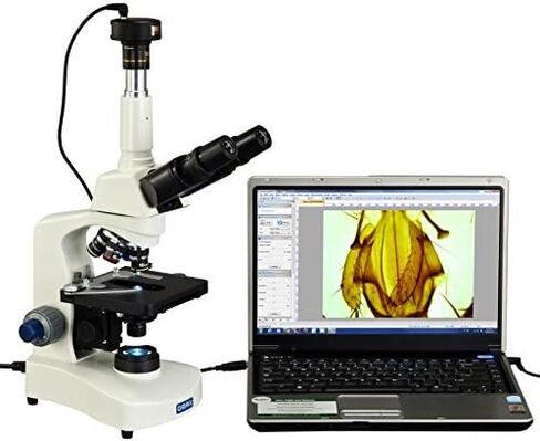 OMAX 40X-2000X LED Trinocular Compound Microscope with Reversed Nosepiece and 30 Degree Siedentopf Viewing Head and 9.0MP USB Camera in Saudi Arabia