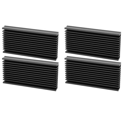 Generic 4 قطعة Q50x12.7x100 الألومنيوم بالوعة الحرارة برودة رقاقة زعنفة التبريد لشريحة لوحة دوائر كهربائية in Kuwait